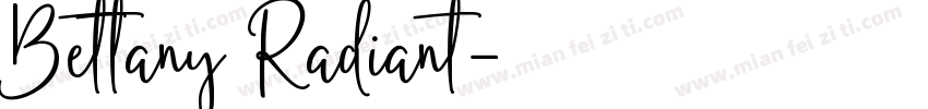Bettany Radiant字体转换
